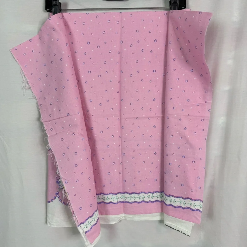 Vintage Y2K Pink Disney Princess Fabric Remnant 44”x32”